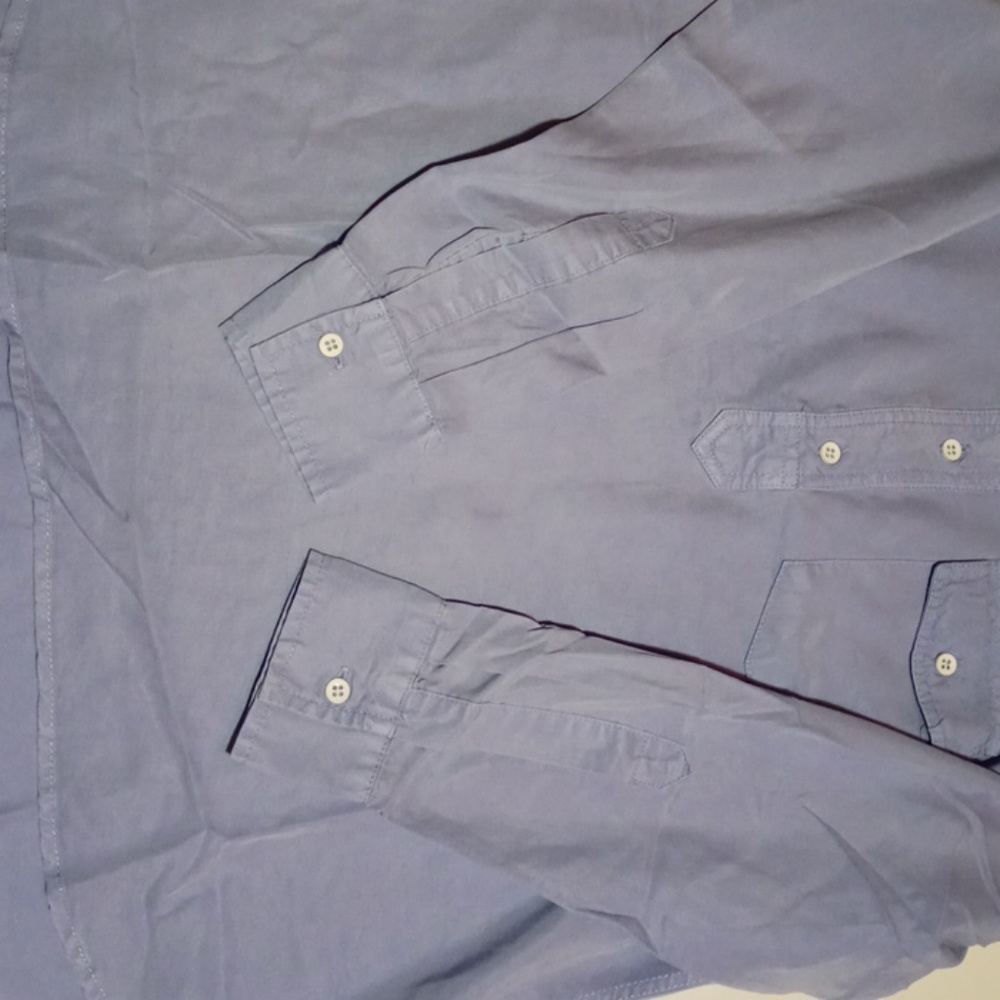 NWT Lauren James- Sky Blue Long Sleave Shirt - Picture 7 of 8